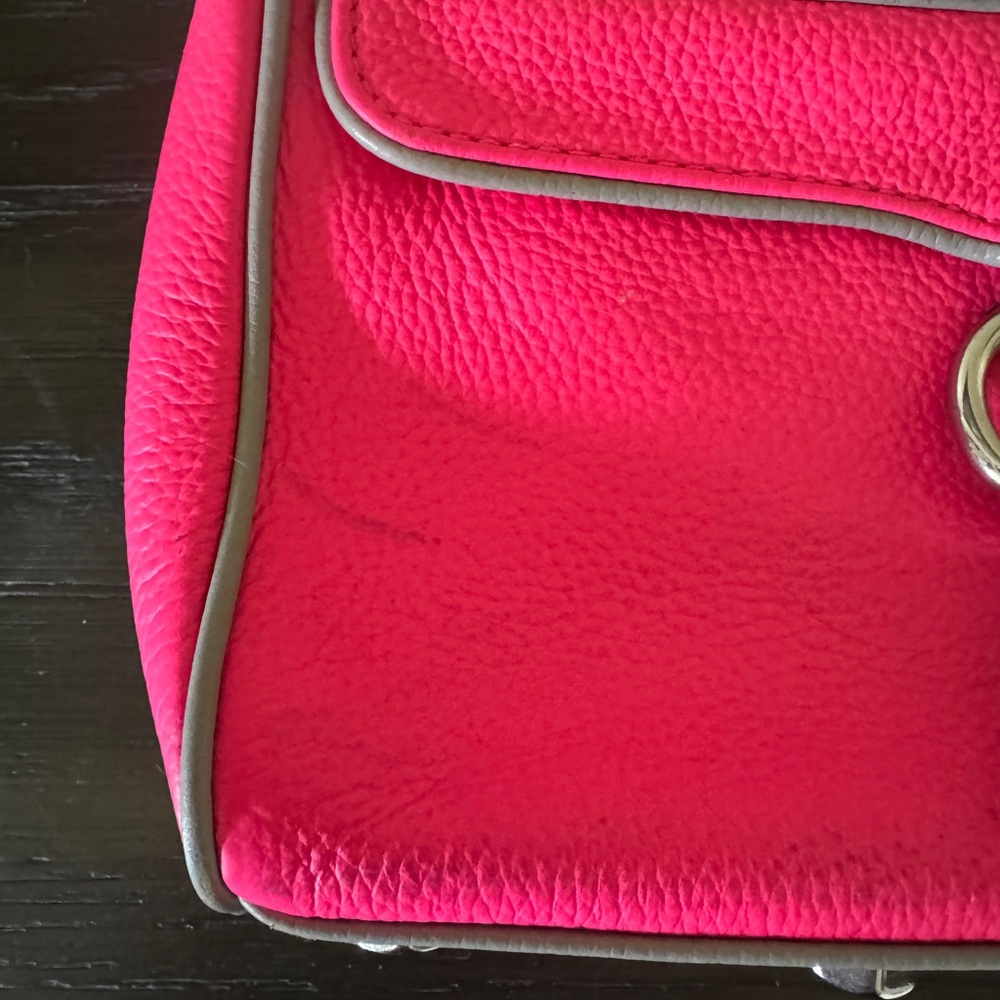 Rebecca Minkoff hot Pink Leather Crossbody Bag - Picture 2 of 7